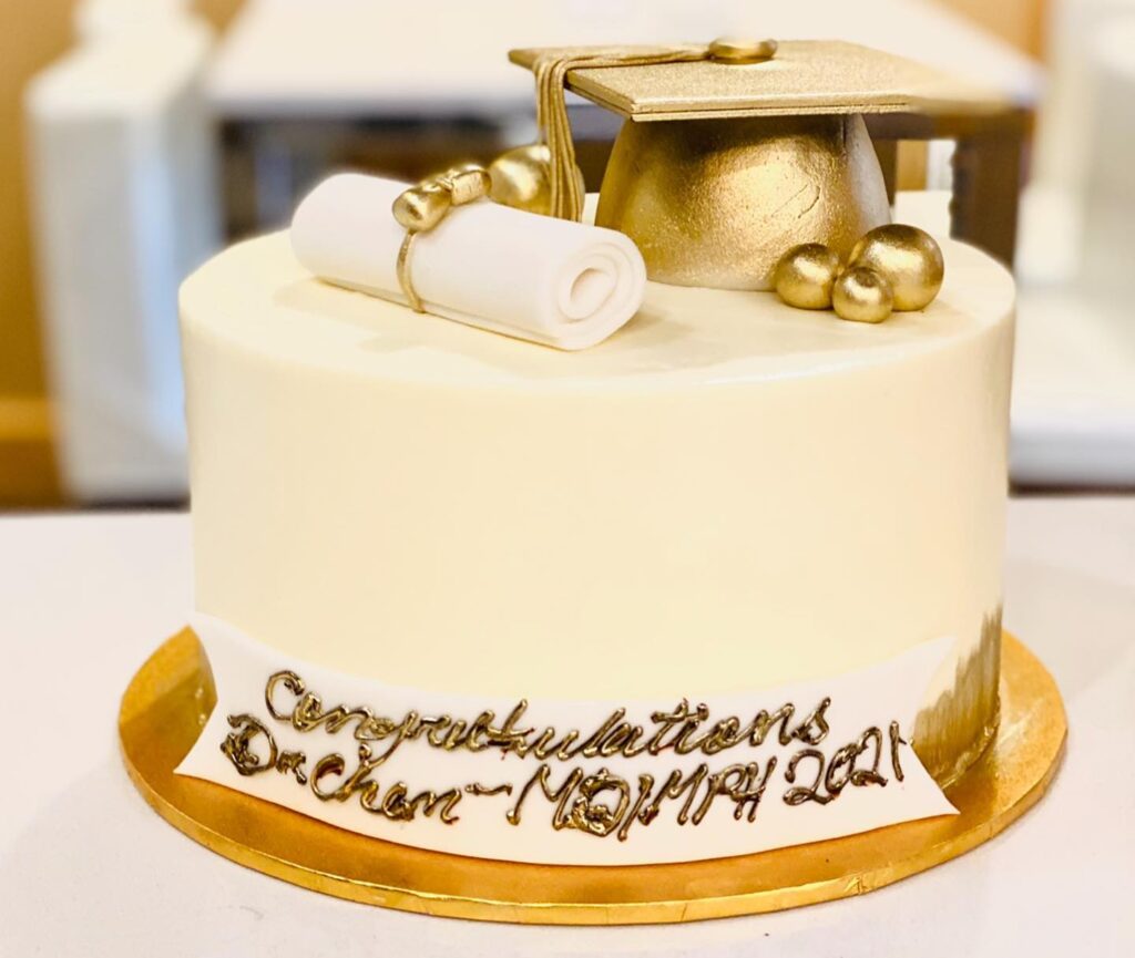 Congratulations custom cake